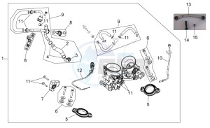 RXV-SXV 450-550 drawing Throttle body