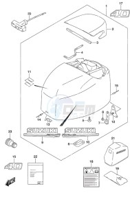 DF 40A drawing Engine Cover