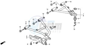 TRX350FE FOURTRAX 350 4X4ES drawing FRONT ARM (2)