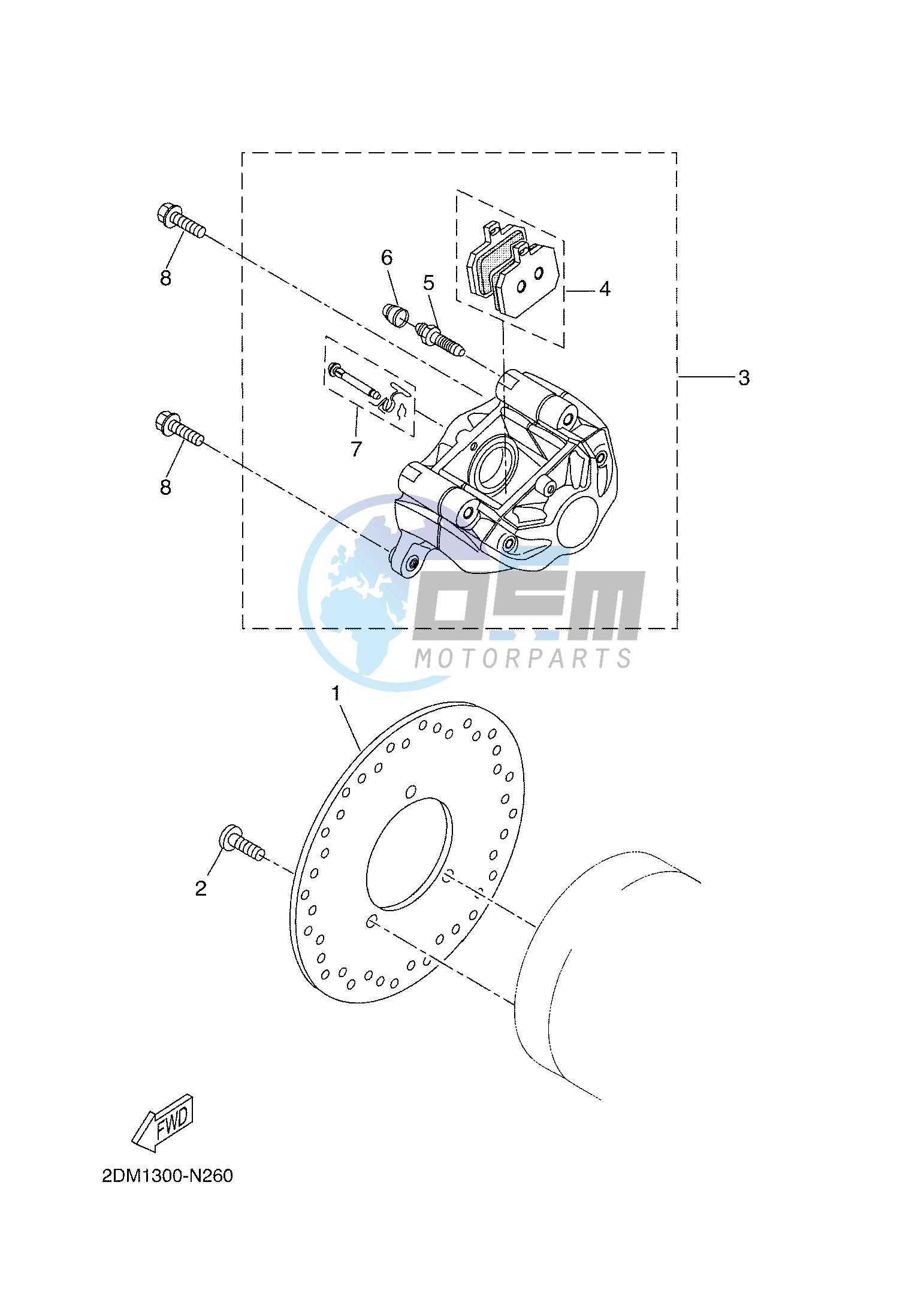 REAR BRAKE CALIPER