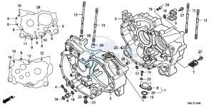 TRX500FAB drawing CRANKCASE