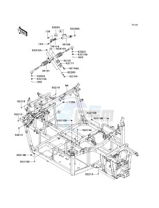 KRF 750 M [TERYX 750 FI 4X4 NRA OUTDOORS] (M9F9) M9F drawing FRAME