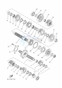 TRACER 700 MTT690-U (B5T1) drawing TRANSMISSION