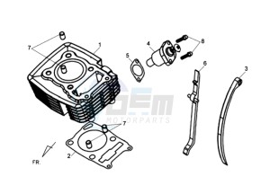 WOLF 125 SBN drawing CYLINDER / GASKETS