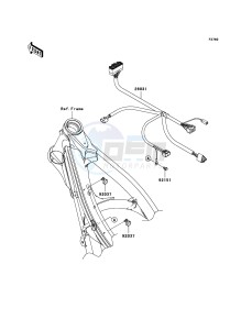 KX250F KX250T6F EU drawing Chassis Electrical Equipment