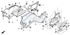 TRX400FW FOURTRAX FOREMAN drawing BODY COVER