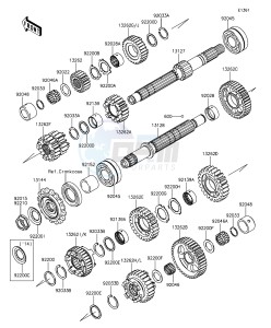 Z1000 ABS ZR1000GGF FR GB XX (EU ME A(FRICA) drawing Transmission