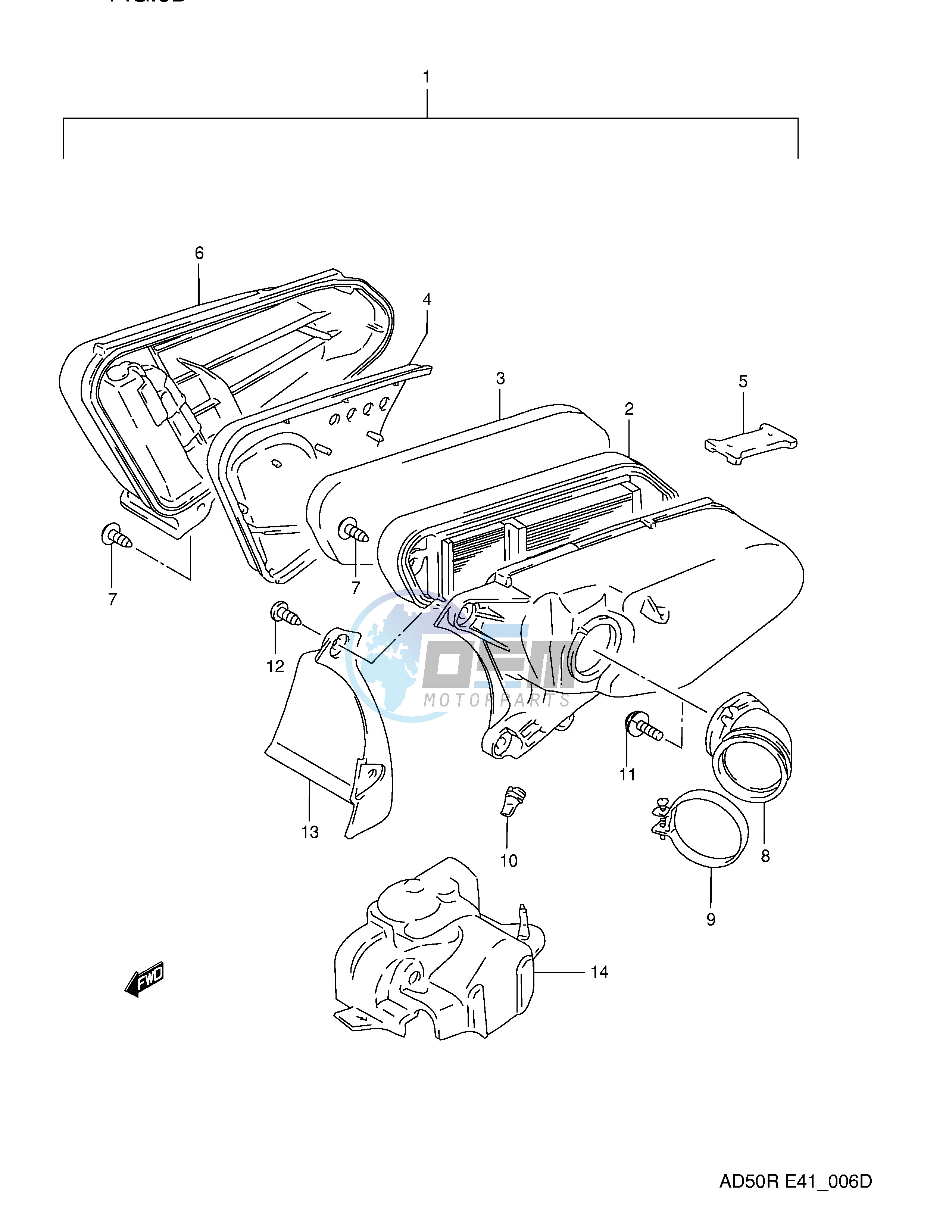 AIR CLEANER (MODEL M MODEL R P9,E94)