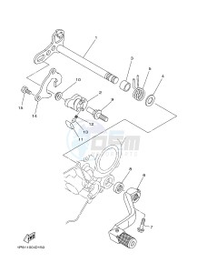 YZ250 (1SSD 1SSE 1SSF 1SSG 1SSG) drawing SHIFT SHAFT