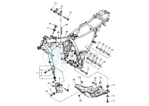 XTZ TENERE 660 drawing FRAME