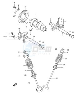 LT-F500F (P24) drawing CAM SHAFT - VALVE