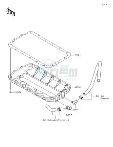 JET SKI ULTRA 310LX JT1500MGF EU drawing Oil Pan