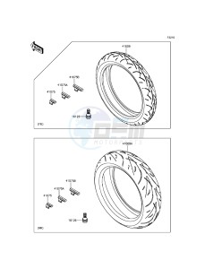 Z800 ABS ZR800DGF UF (UK FA) XX (EU ME A(FRICA) drawing Tires