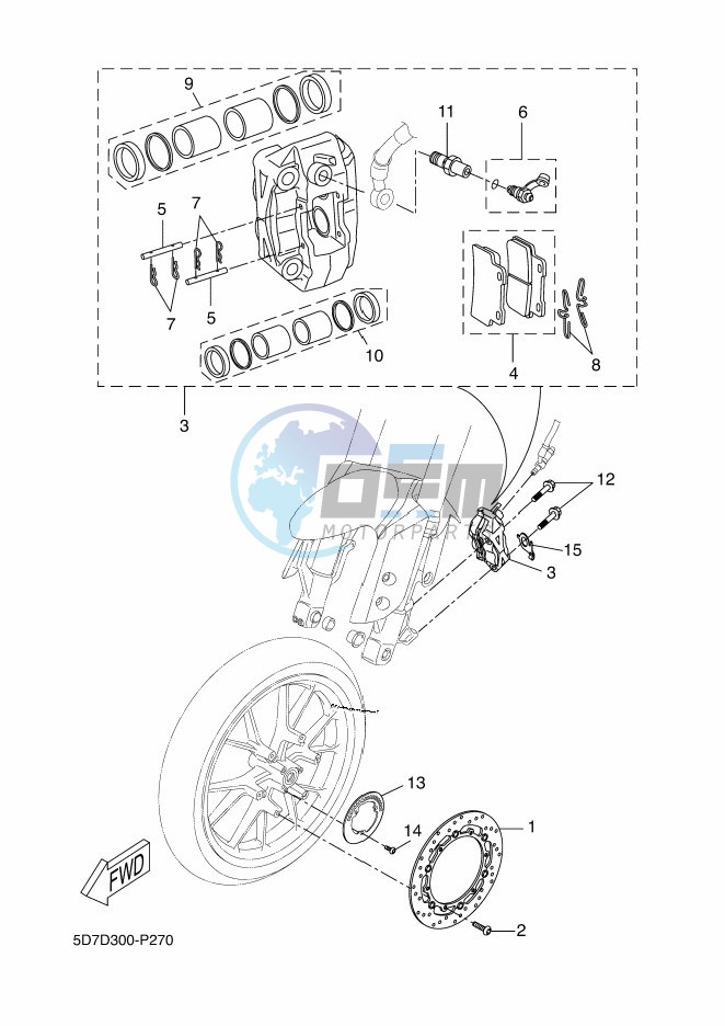 FRONT BRAKE CALIPER