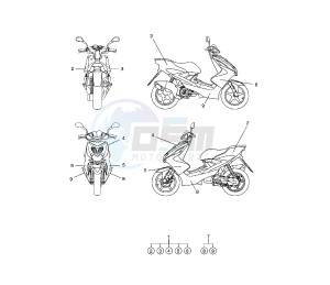 YQ AEROX 50 drawing GRAPHIC