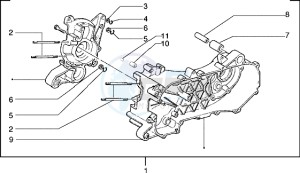 Typhoon 50 X drawing Crankcase