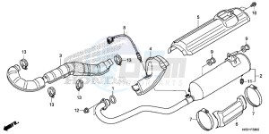 TRX420TE1H Europe Direct - (ED) drawing EXHAUST MUFFLER