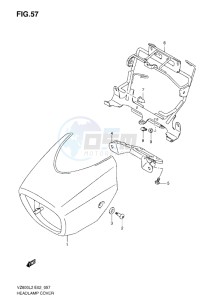 VZ800 drawing HEADLAMP COVER L2