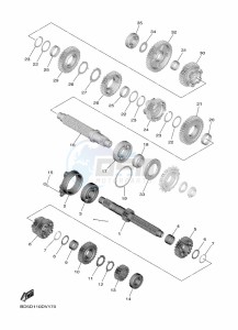 NIKEN GT MXT850D (B5B9) drawing TRANSMISSION