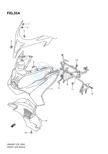 AN400 BURGMAN EU-UK drawing FRONT LEG SHIELD