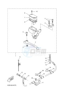 NS50 NS50F AEROX 4 (1GB5 1GB5 1GB5 1GB5) drawing REAR MASTER CYLINDER