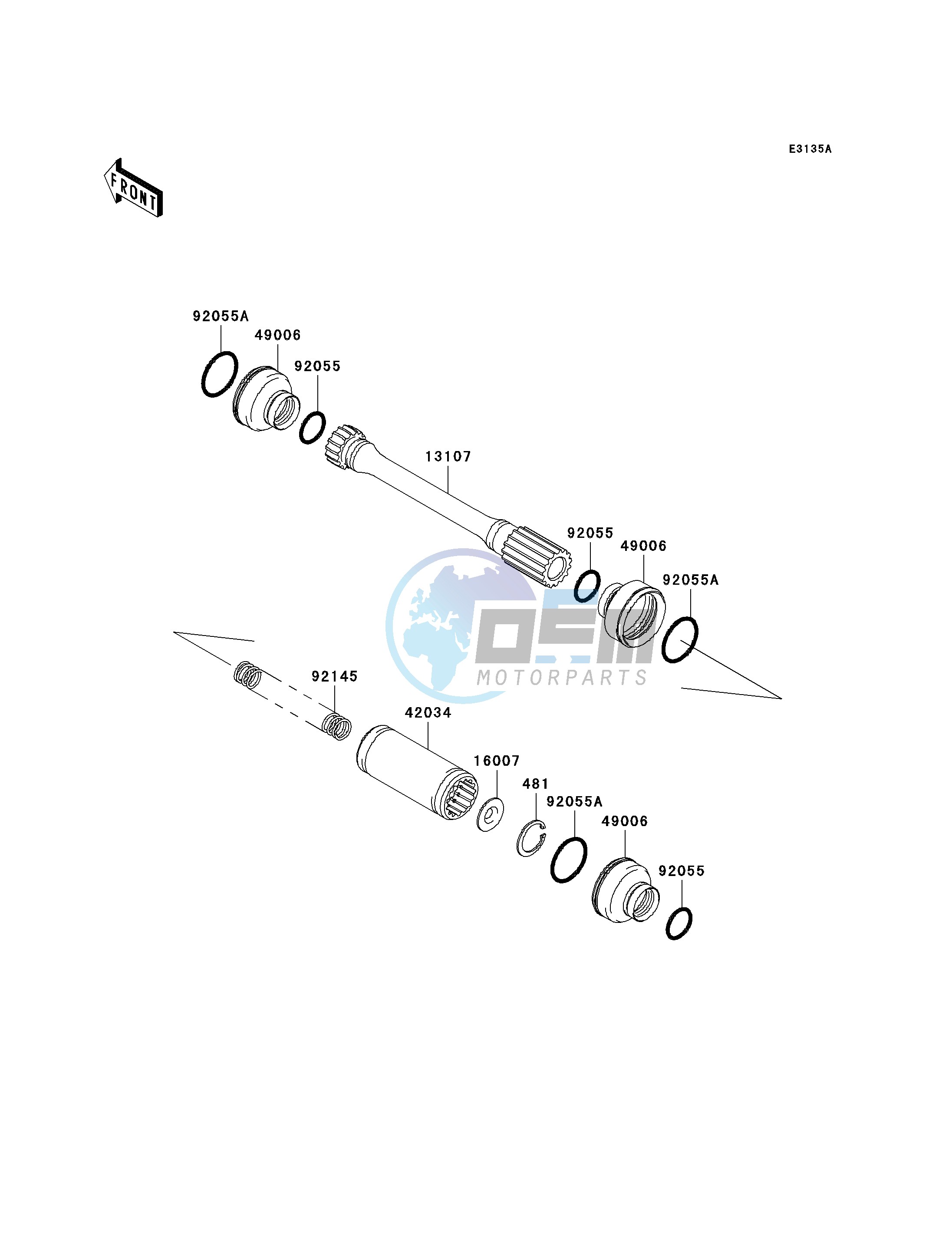 DRIVE SHAFT-PROPELLER-- C2_C3- -