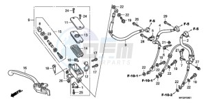 CB600FA3A F / ABS CMF ST drawing FR. BRAKE MASTER CYLINDER (CB600FA/FA3)