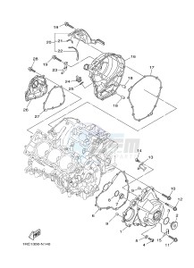 MT09 900 (1RCF) drawing CRANKCASE COVER 1