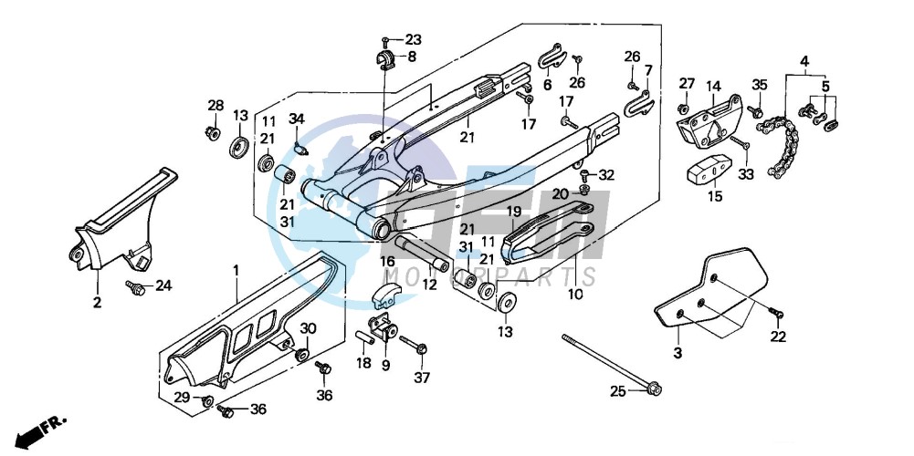 SWINGARM/CHAIN CASE