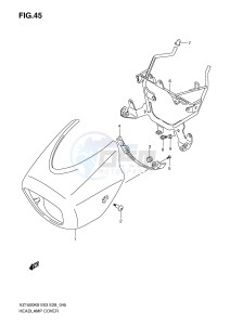 VZ1500 (E3-E28) drawing HEADLAMP COVER