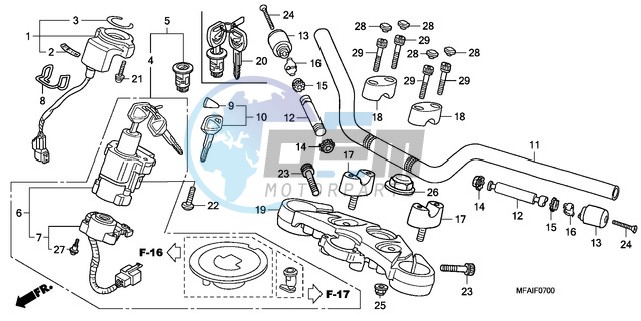 HANDLE PIPE/TOP BRIDGE