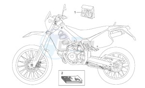 MX 50 2004 drawing Decal and operators handbooks