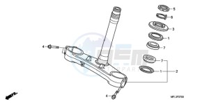 CBR1000RR9 France - (F / CMF MME TRI) drawing STEERING STEM