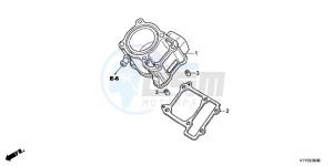 CBR125RWB CBR125RW E drawing CYLINDER