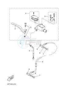 YN50 OVETTO (2APE) drawing FRONT MASTER CYLINDER