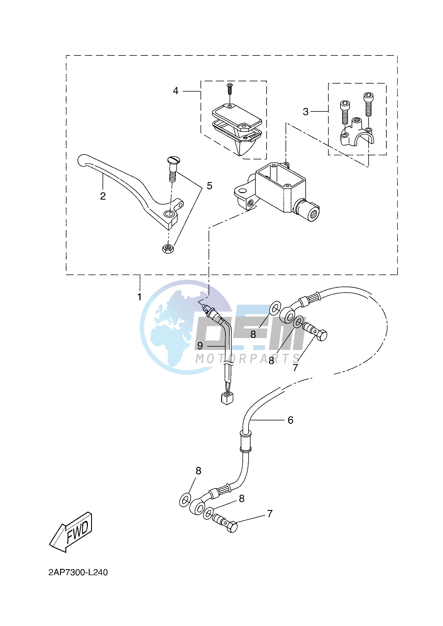 FRONT MASTER CYLINDER