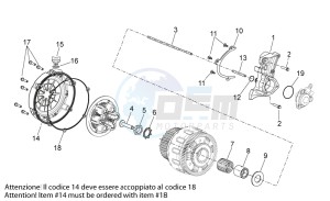 Shiver 750 drawing Clutch I