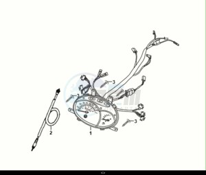 FIDDLE II 50 (AF05W5-NL) (E5) (M1) drawing SPEED METER