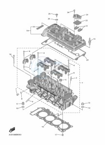 YZF600 YZF-R6 (BN6H) drawing CYLINDER