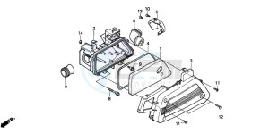 NE50 drawing AIR CLEANER