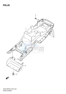 GSX1250FA (E2) drawing REAR FENDER