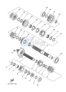 XT1200ZE SUPER TENERE ABS (2KBF) drawing TRANSMISSION