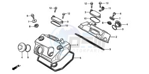 XRV750 AFRICA TWIN drawing CYLINDER HEAD COVER