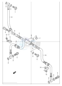 GSF1200 (E2) Bandit drawing FRONT BRAKE HOSE