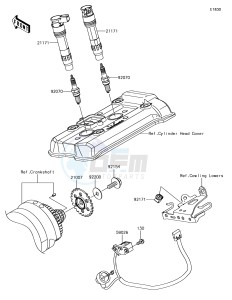 NINJA 650 EX650KHF XX (EU ME A(FRICA) drawing Ignition System