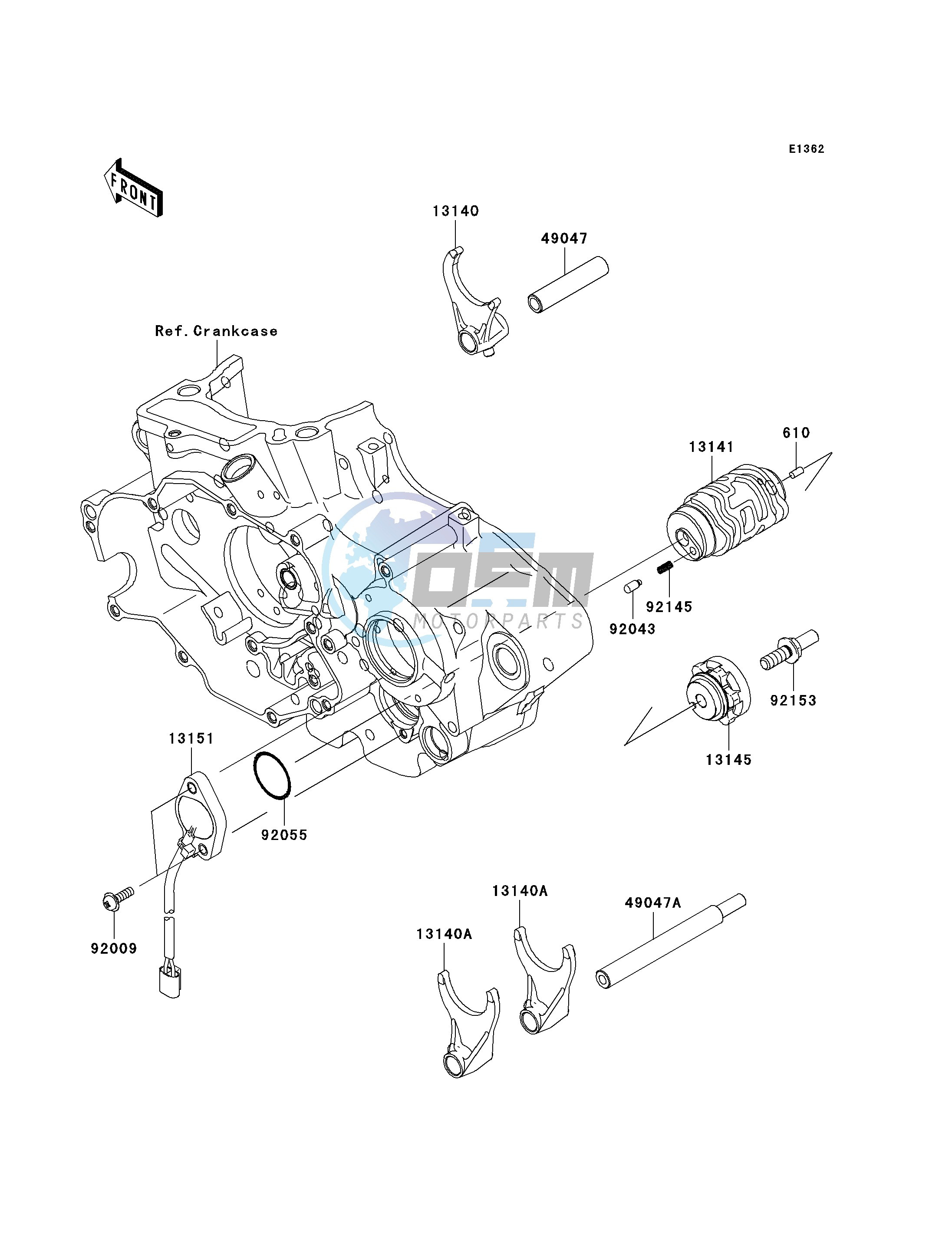 GEAR CHANGE DRUM_SHIFT FORK-- S- -