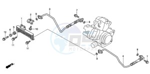 VTR1000F FIRE STORM drawing OIL COOLER