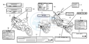 ANF125 drawing CAUTION LABEL