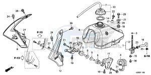 CRF125FE CRF125F Europe Direct - (ED) drawing FUEL TANK