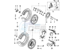 SV 100 L - 100 cc drawing WHEELS